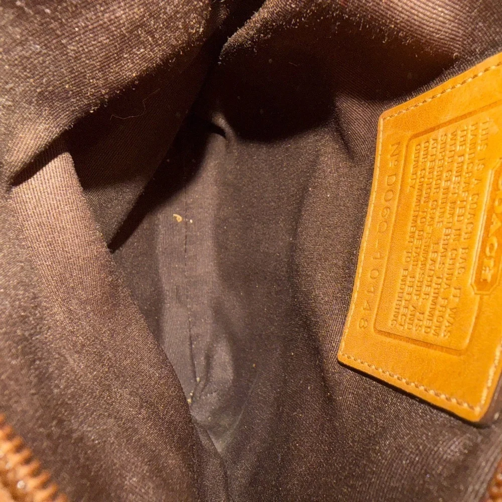 Coach Tan and Brown Crossbody Bag